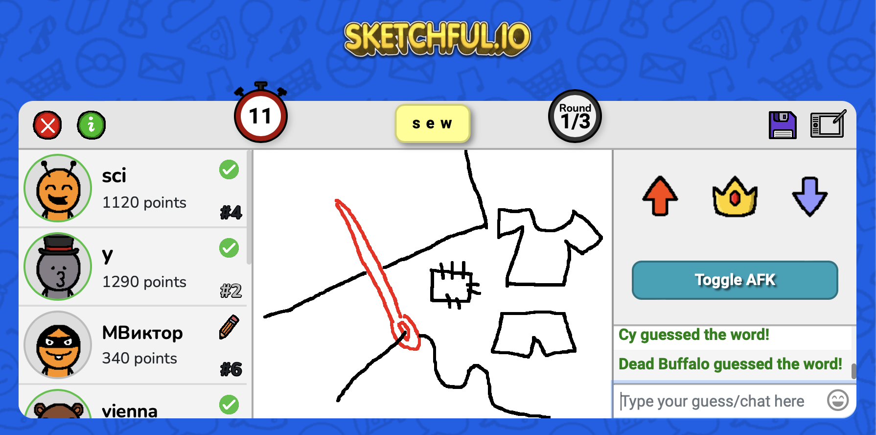 Sketchful game