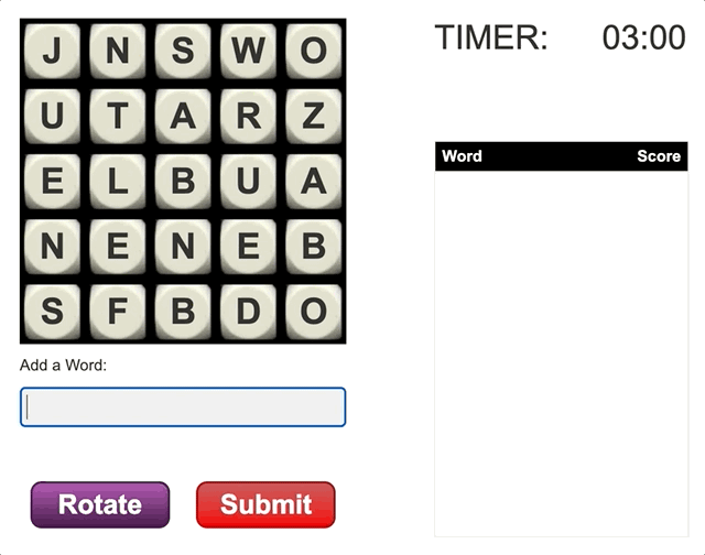 Wordtwist game
